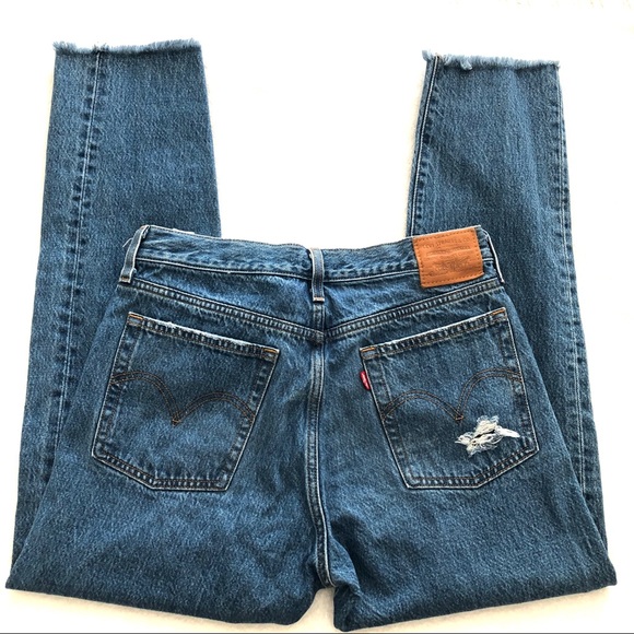 LEVI'S Wedgie Icon Fit High Waist Straight Leg Jeans Size 29 - Picture 4 of 8